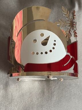 Bath and Body Works Snowman 3 Wick Candle Holder
